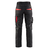 Blåkläder Damen 7195 Stretch Servicehose – schwarz/rot