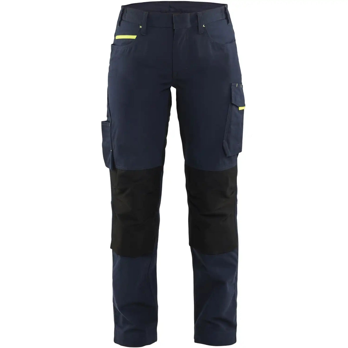 Blåkläder Damen 7195 Stretch Servicehose – dunkelmarine/gelb