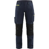 Blåkläder Damen 7195 Stretch Servicehose – dunkelmarine/gelb