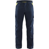 Blåkläder 1448 Industrie Stretch Bundhose – dunkelmarine/gelb