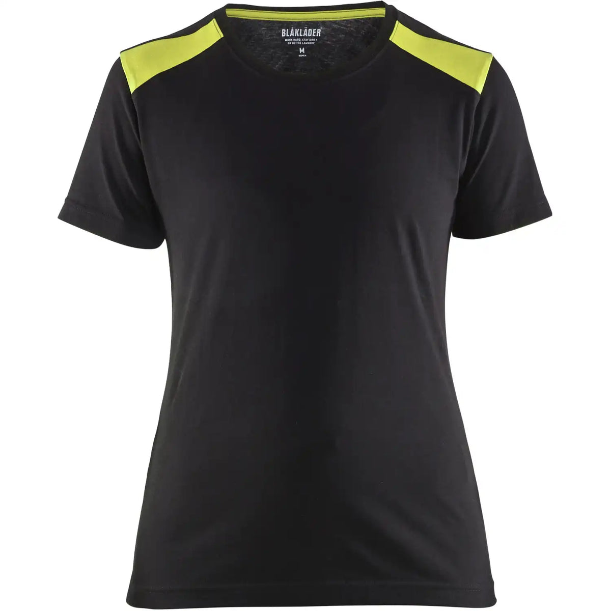 Blåkläder Damen 3479 T-Shirt – schwarz/gelb