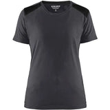 Blåkläder Damen 3479 T-Shirt – mittelgrau/schwarz