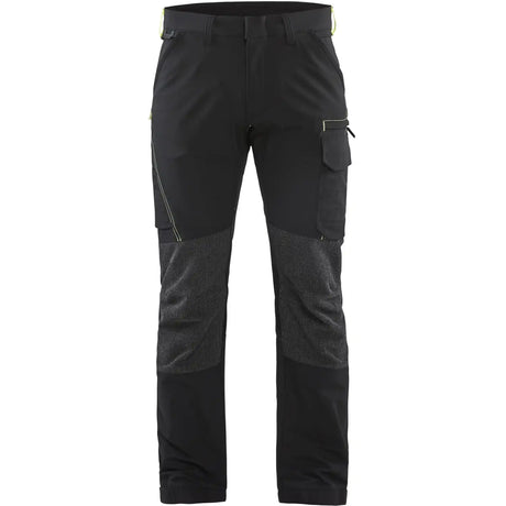 Blåkläder 1422 Stretch Servicehose – schwarz/gelb