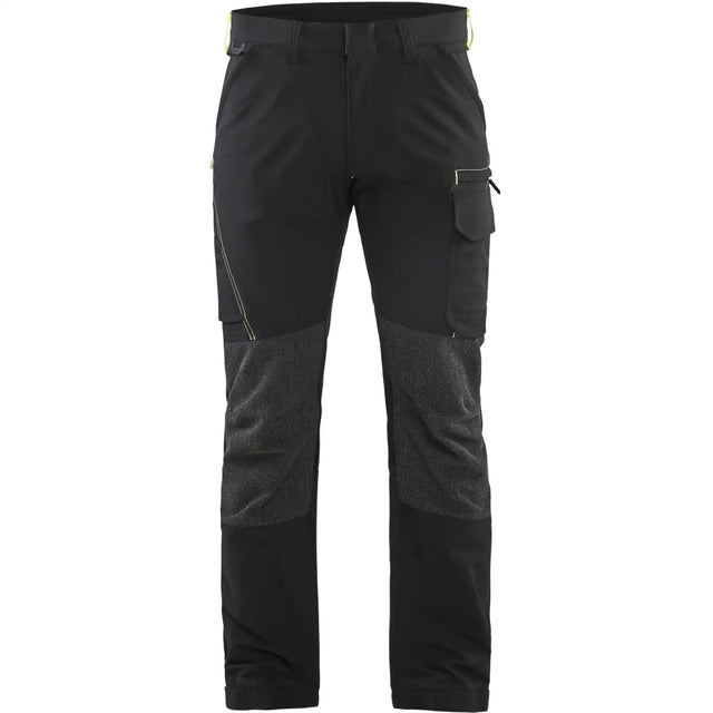 Blåkläder 1422 Stretch Servicehose – schwarz/gelb