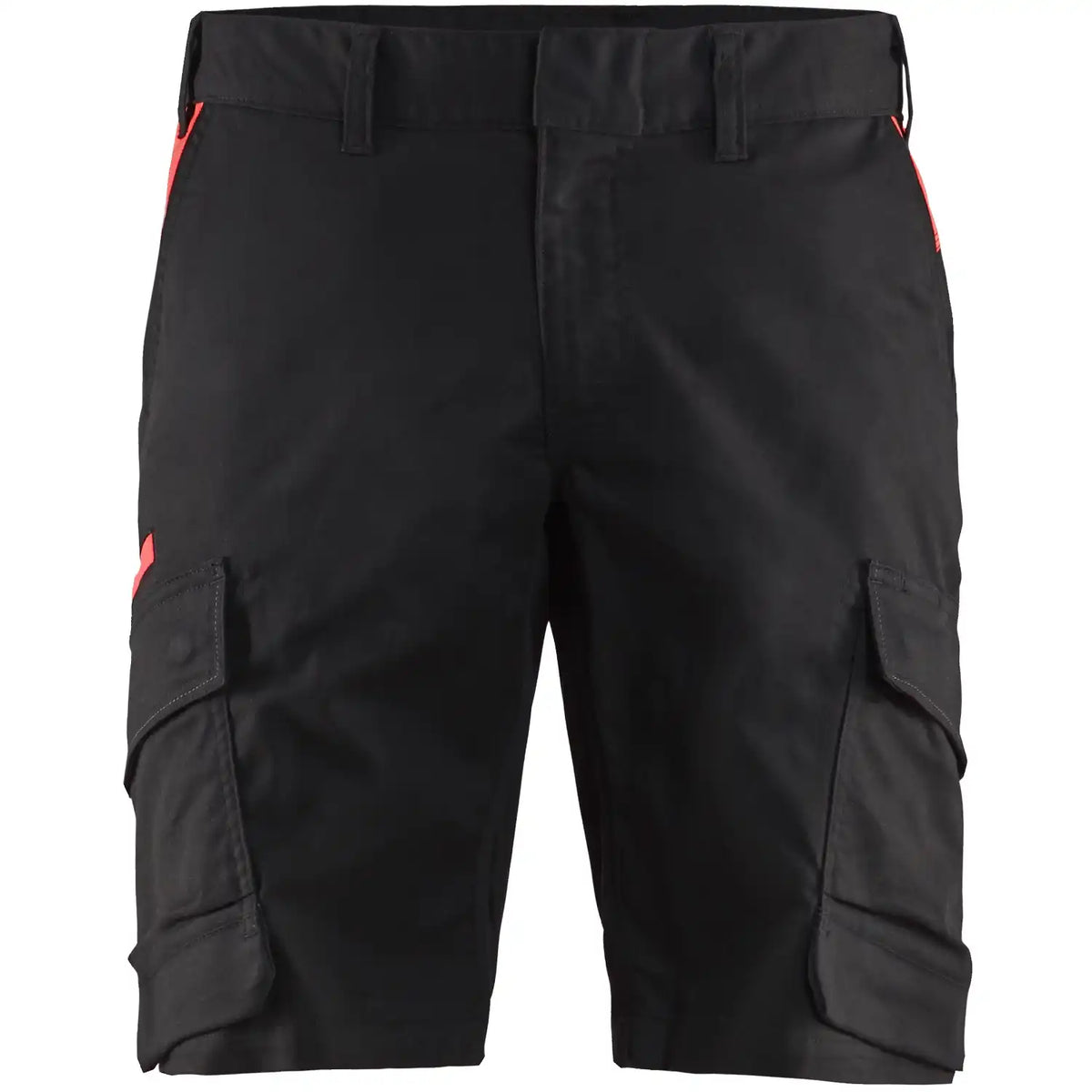 Blåkläder 1446 Industrie Stretch Shorts – schwarz/rot