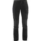 Blåkläder Damen 7122 Stretch Servicehose – schwarz/gelb