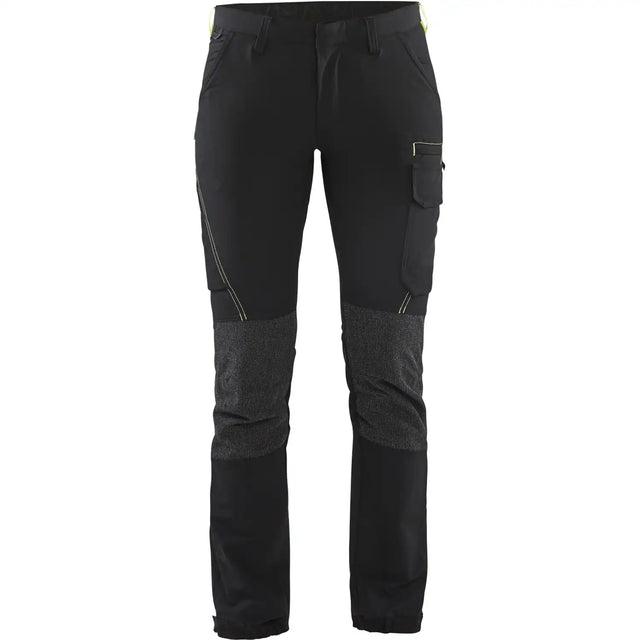Blåkläder Damen 7122 Stretch Servicehose – schwarz/gelb