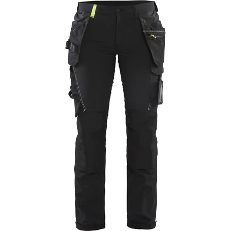 Blåkläder Damen 7192 Stretch Handwerkerhose – schwarz/gelb