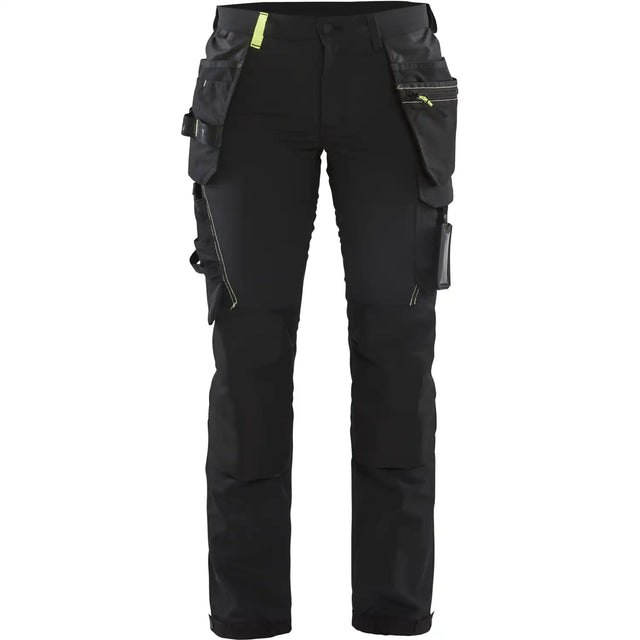 Blåkläder Damen 7192 Stretch Handwerkerhose – schwarz/gelb