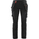 Blåkläder Damen 7192 Stretch Handwerkerhose – schwarz/rot