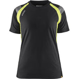Blåkläder Damen 3402 T-Shirt – schwarz/gelb