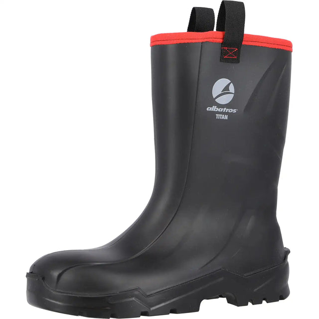 Albatros Titan Rigger S5 PU-Sicherheitsstiefel schwarz – schwarz