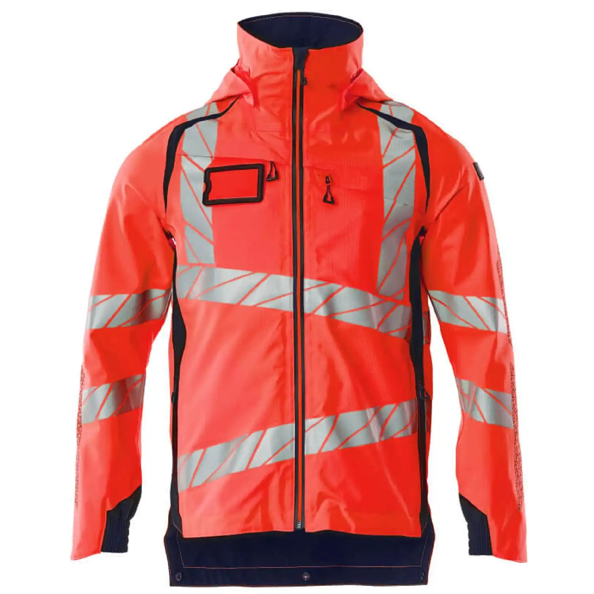 Mascot Accelerate Safe Warnschutz Regenjacke – rot/schwarzblau