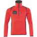 Mascot Accelerate Safe Fleecepullover – rot/dunkelanthrazit