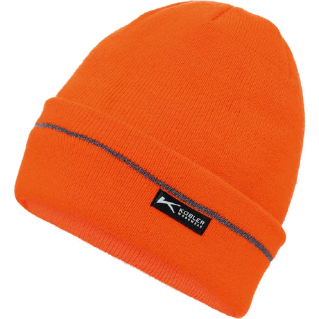 Kübler mit Fleece Strickmütze – warnorange