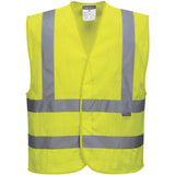 Portwest m. Schulterrefl. C370 Kl.2 Mesh Warnweste – gelb