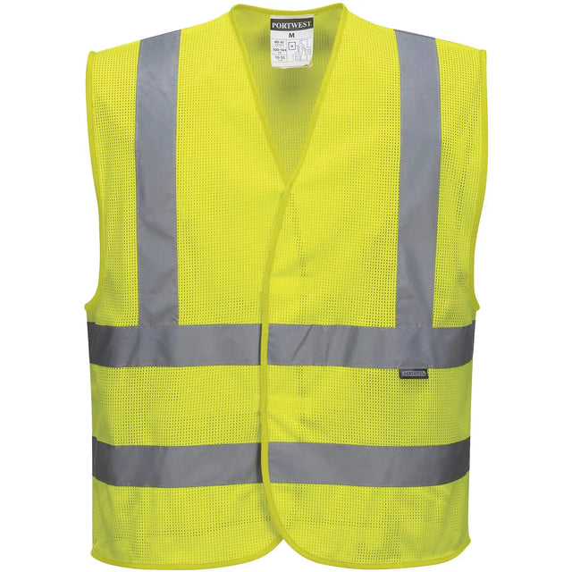 Portwest m. Schulterrefl. C370 Kl.2 Mesh Warnweste – gelb