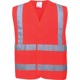 Portwest C470 Kl. 2 Warnweste 100% Polyester – rot