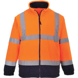 Portwest F301 Warnschutz Fleecejacke – orange/marine