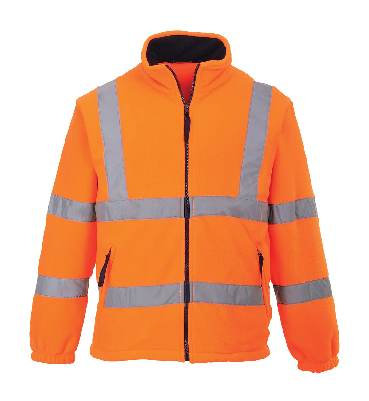 Portwest Mesh-Futter F300 Warnschutz Fleecejacke – orange