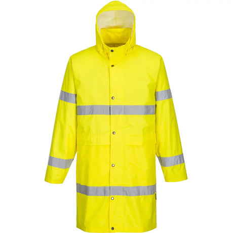 Portwest H442 Warnschutz PVC-Regenmantel – gelb