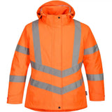 Portwest Damen LW74 Warnschutz Winterjacke – orange