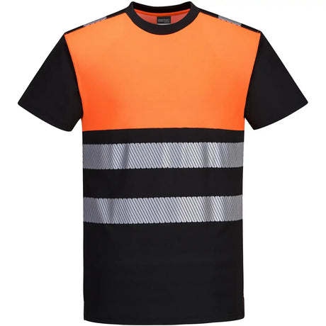 Portwest PW311 PW3 Kl. 1 Warnschutz T-Shirt – schwarz/orange
