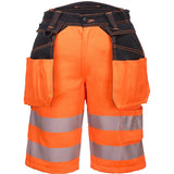 Portwest PW343 PW3 Warnschutz Handwerkershorts – orange/schwarz
