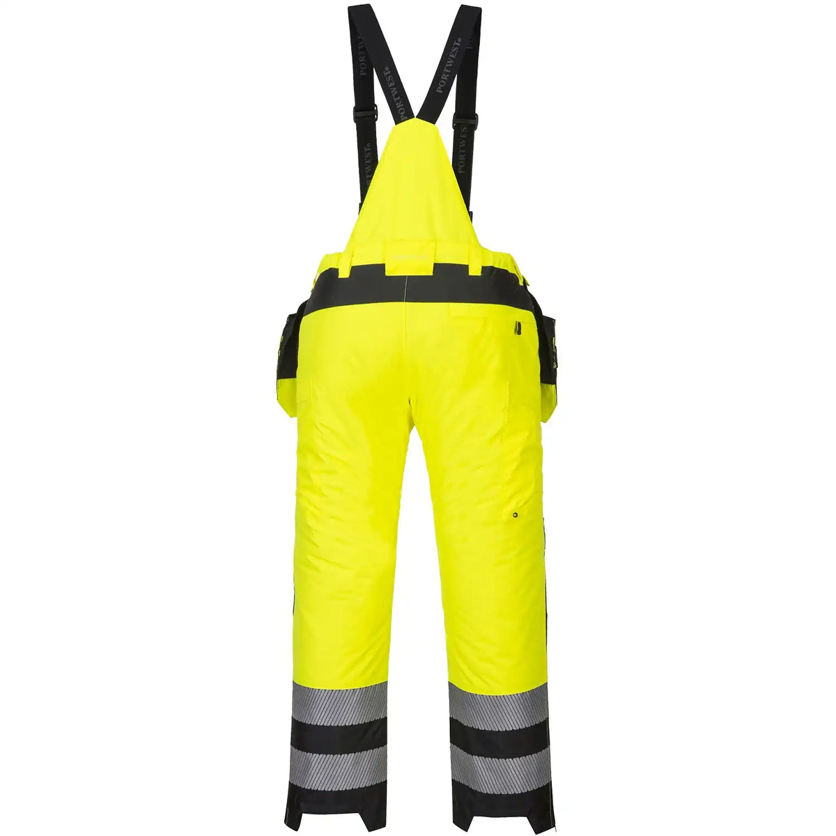 Portwest PW351 Warnschutz Winter Handwerkerhose – gelb/schwarz