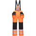 Portwest PW351 Warnschutz Winter Handwerkerhose – orange/schwarz