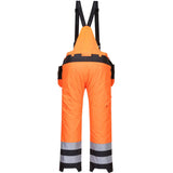 Portwest PW351 Warnschutz Winter Handwerkerhose – orange/schwarz