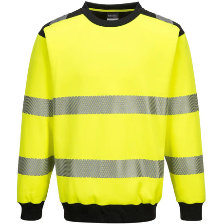 Portwest PW379 PW3 Warnschutz Sweatshirt – gelb/schwarz