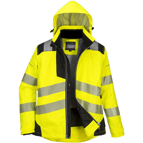 Portwest Damen PW382 PW3 Warnschutz Winterjacke – gelb/schwarz