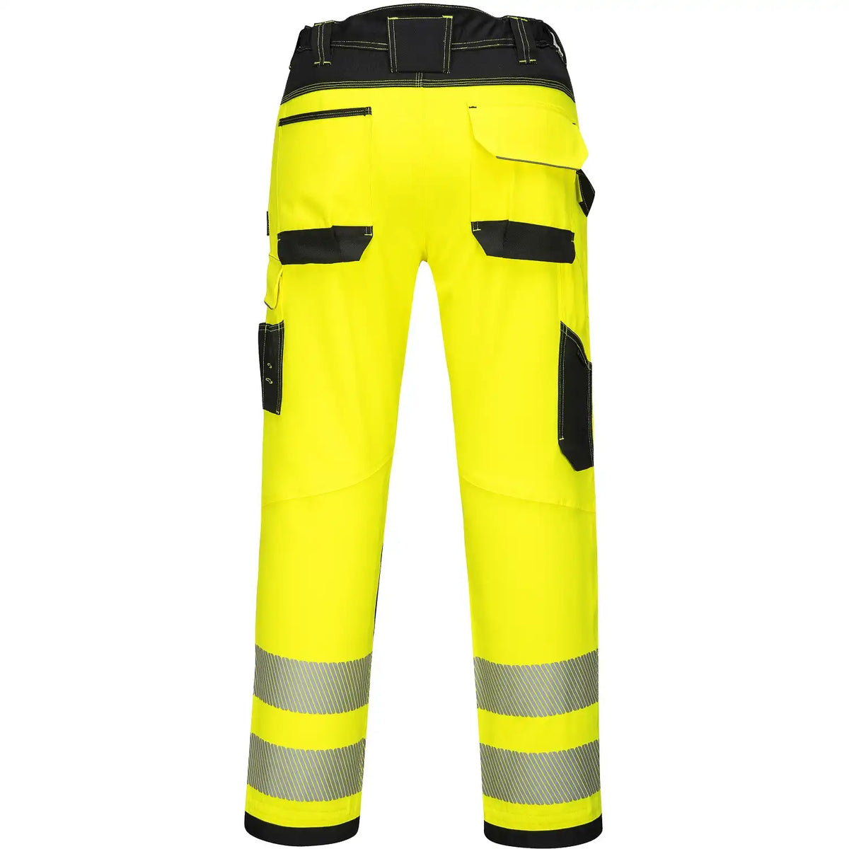 Portwest Damen PW385 Warnschutz Stretch-Bundhose – gelb/schwarz