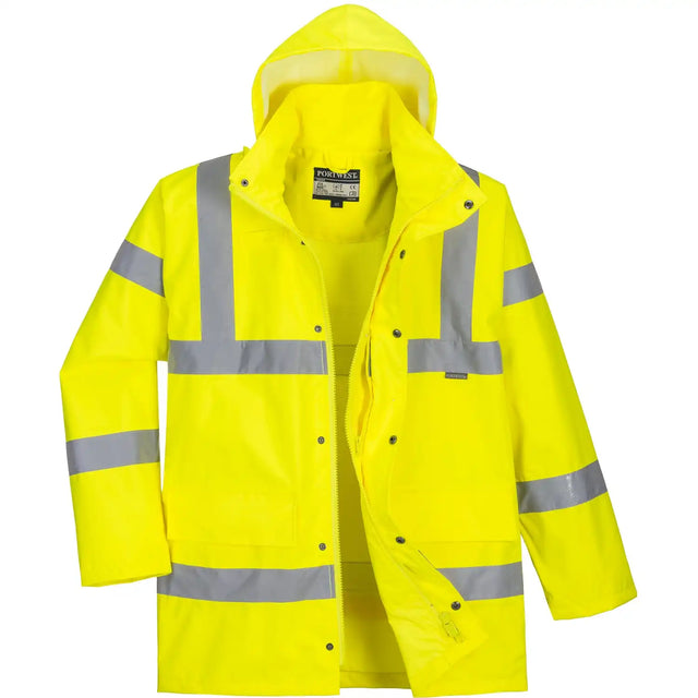 Portwest RT60 Bahn Warnschutz Regenjacke – gelb