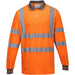 Portwest S271 Komfort Warnschutz Langarm-Poloshirt – orange