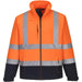 Portwest S425 Kontrast Warnschutz Softshelljacke – orange/marine