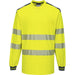 Portwest T185 PW3 Warnschutz Langarmshirt – gelb/marine