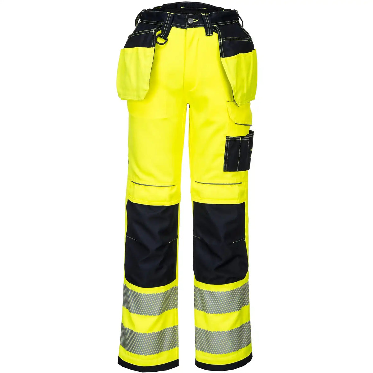 Portwest T501 PW3 Warnschutz Handwerkerhose – gelb/schwarz