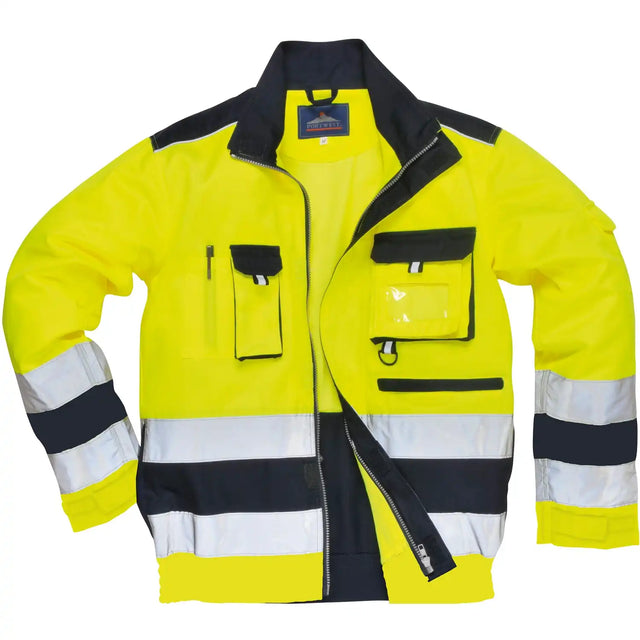 Portwest Lille Warnschutz Bundjacke – gelb/marine