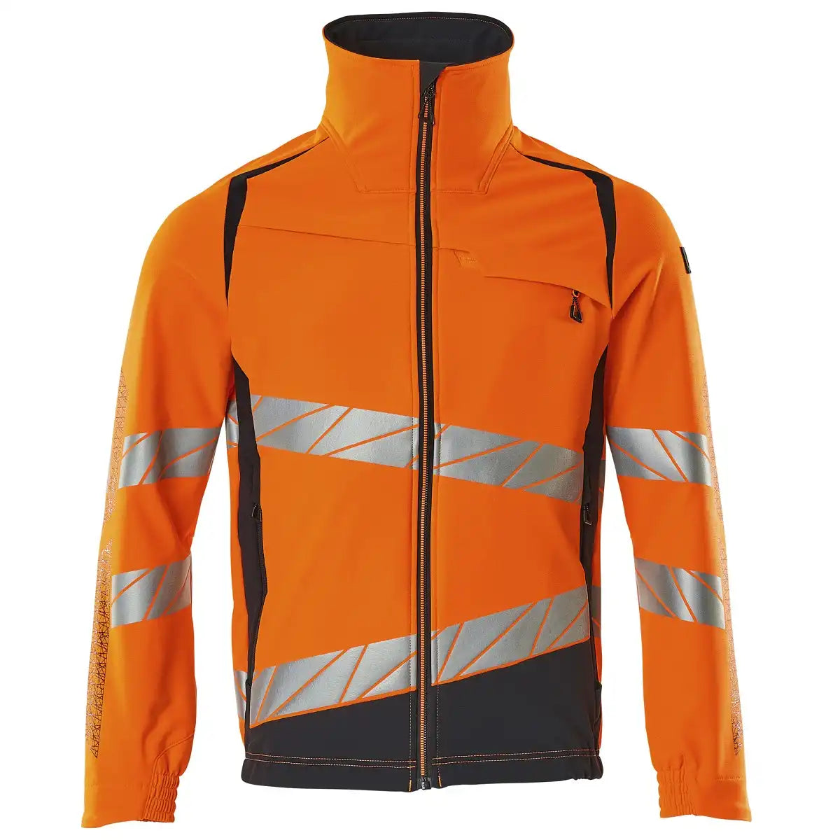 Mascot 19009 Warnschutz Stretch-Bundjacke – orange/schwarzblau