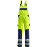 Mascot Barras Safe Compete Warnschutz Latzhose – gelb/marine