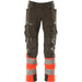 Mascot Accelerate Safe Warnschutz Bundhose Kl.1 19179-511 – dunkelanthrazit/rot