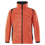 Mascot Accelerate Safe Kinder HiVis Softshelljacke – rot/schwarzblau