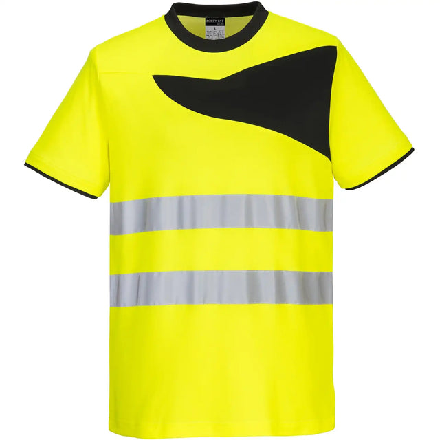 Portwest PW213 PW2 Warnschutz T-Shirt – gelb/schwarz