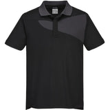 Portwest PW210 PW2 Polo-Shirt – schwarz/grau