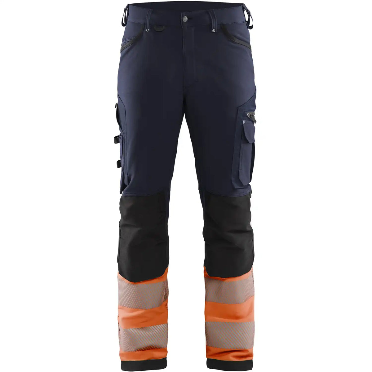 Blåkläder 1193 Warnschutz Stretch-Bundhose Kl. 1 – marine/orange