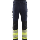Blåkläder 1193 Warnschutz Stretch-Bundhose Kl. 1 – marine/gelb