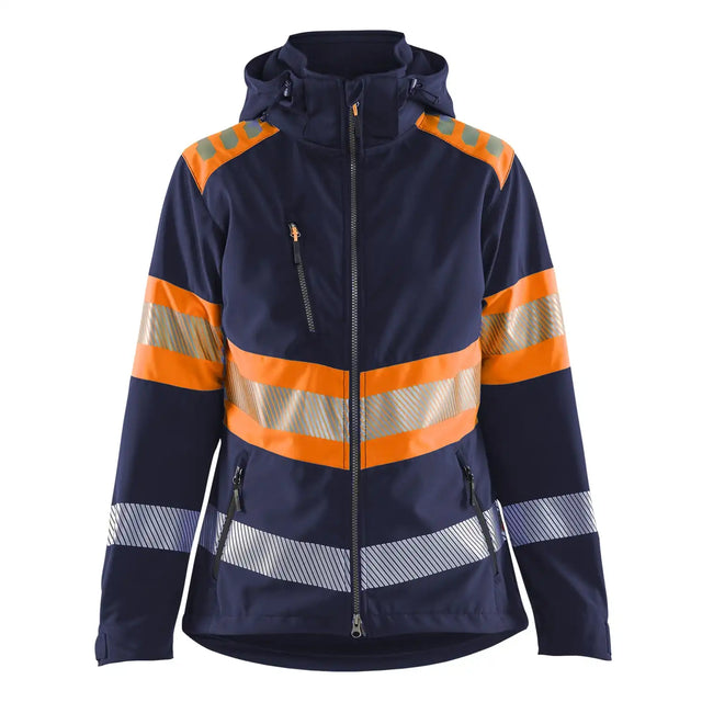 Blåkläder Damen Kl1 4404 Warnschutz Softshelljacke – marine/orange