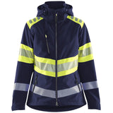 Blåkläder Damen Kl1 4404 Warnschutz Softshelljacke – marine/gelb